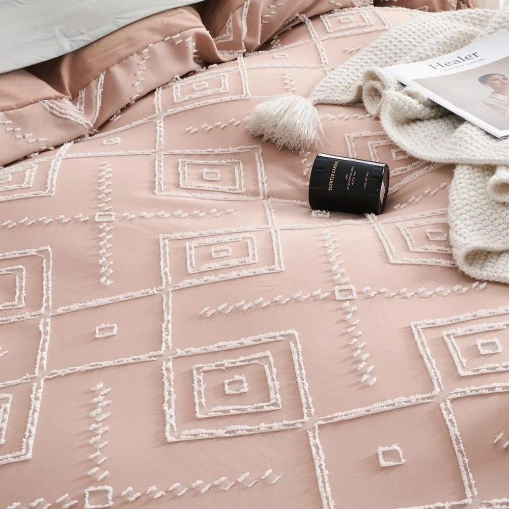Boho Chic Jacquard Duvet Cover Set